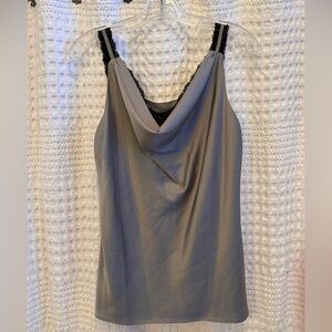 NWT WHWM Silver
Lined Women's Camisol with Black lace detailing